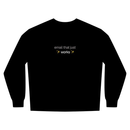 zero email - crewneck