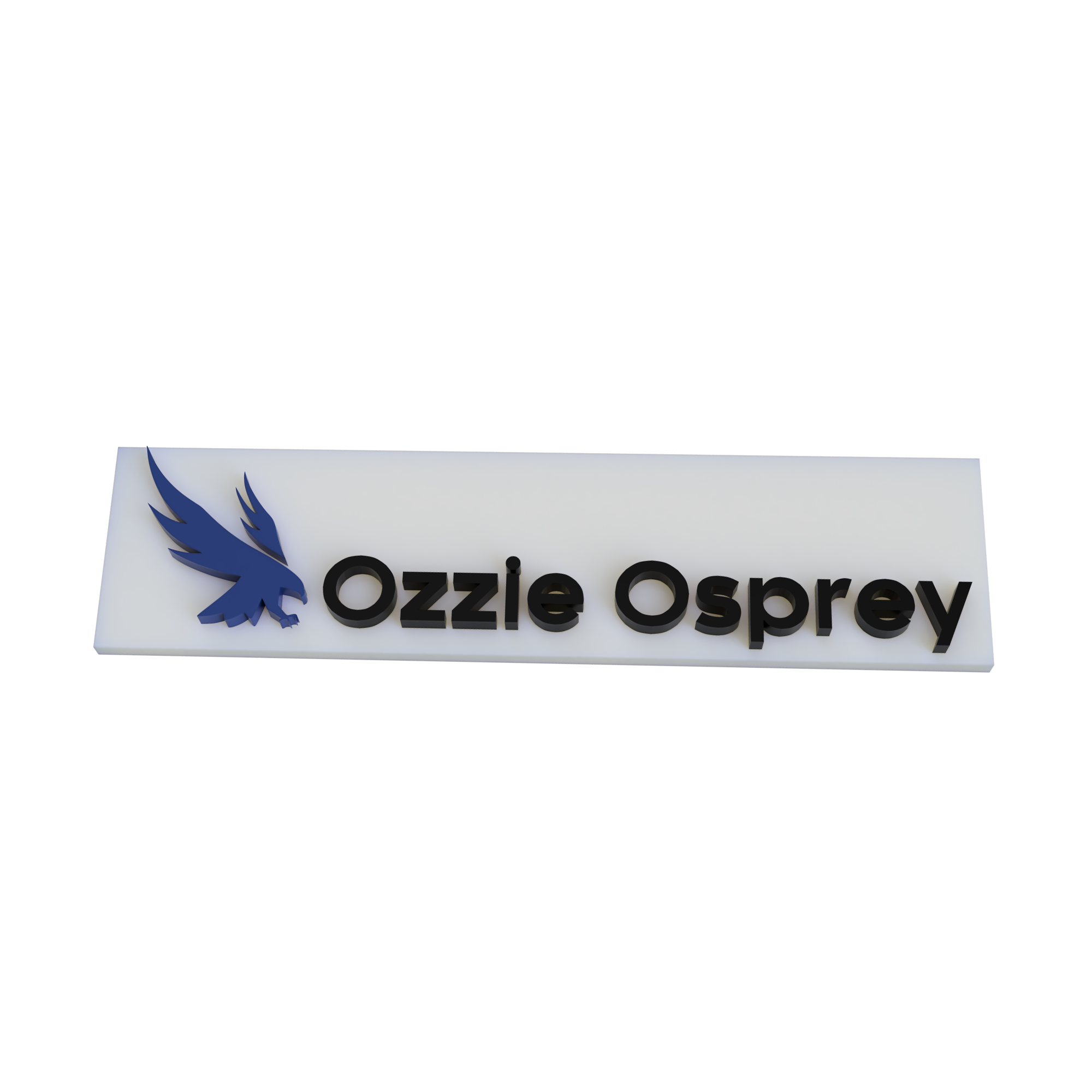 UNF Custom Nameplate - Flat Version