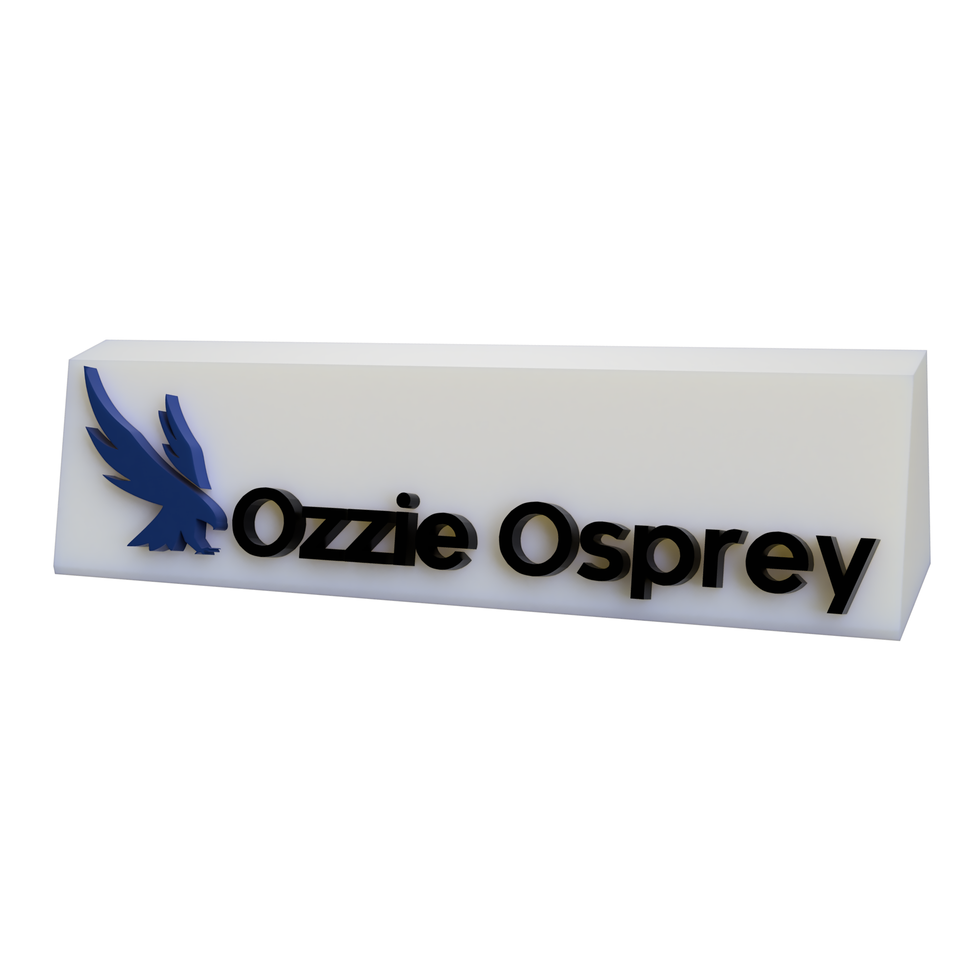 UNF Custom Nameplate - Slanted Version