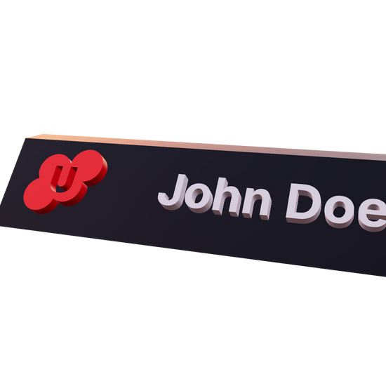 3D Model of Nameplate